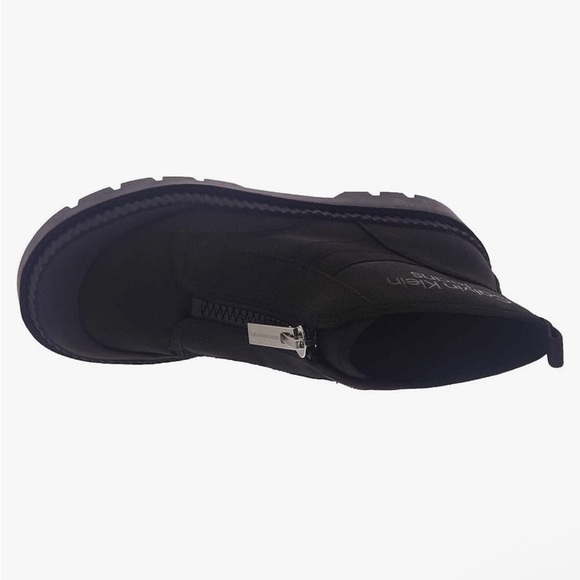 Calvin Klein Black Chunky Ankle Boots - Picture 4 of 6